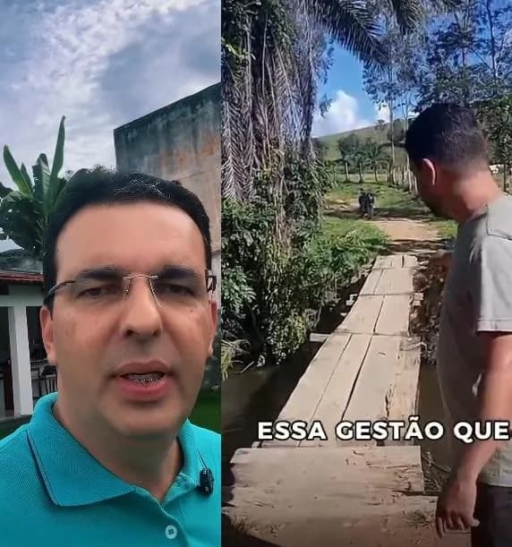 Abandono de pontes pelo prefeito Everton Vasconcelos expõe moradores ao perigo na zona rural de Itamari