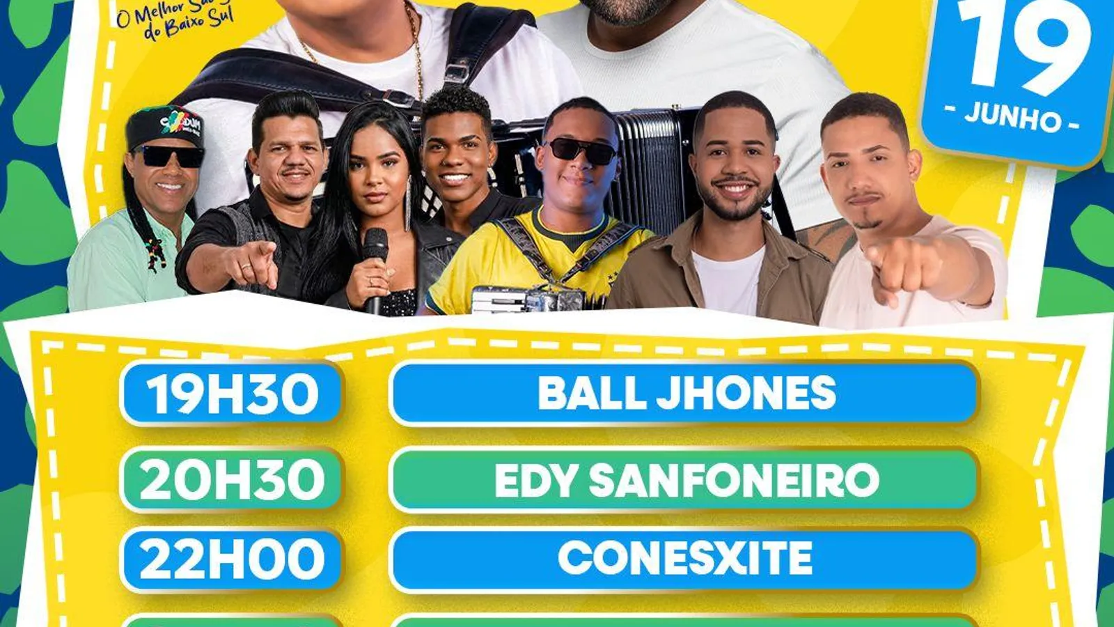 Prefeitura divulga programação completa do São João de Gandu com mais de 30 shows em cinco dias de festa