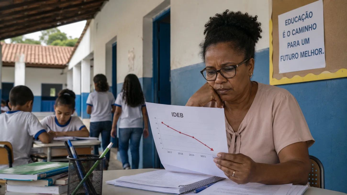 IDEB de Apuarema cai de 4,6 para 4,0 e expõe fracasso na educação municipal