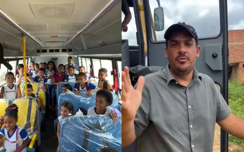 Prefeitura de Wenceslau Guimarães entrega novo ônibus escolar à comunidade do Cocão