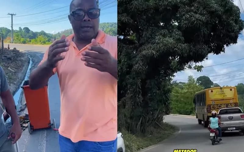 Indicação do vereador Dai atendida pela prefeitura melhora visibilidade de motoristas e evita acidentes em trecho da BA - 120 em Gandu 