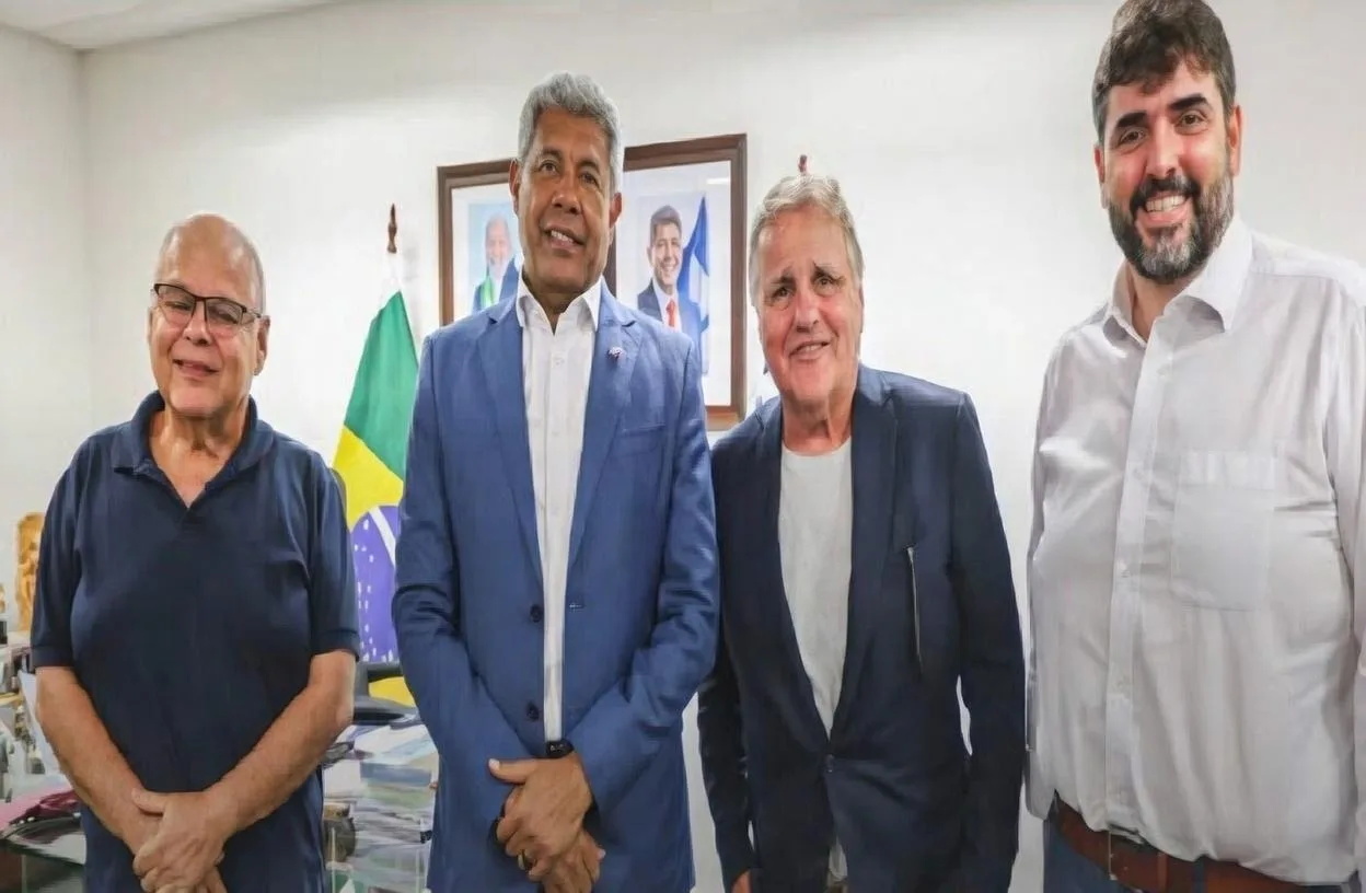 Jerônimo recebe Geddel no Palácio de Ondina e ouve que MDB não vai abrir mão da vaga de vice