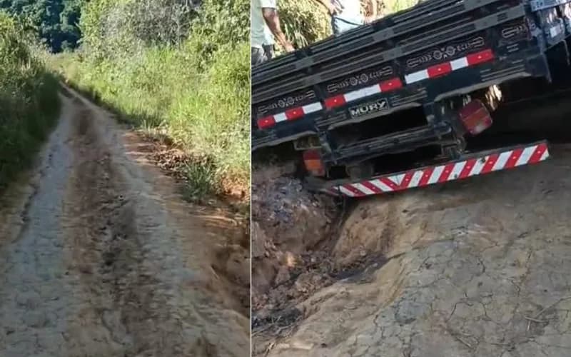 Estradas vicinais em estado crítico dificultam vida de produtores rurais em Itamari