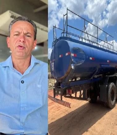 Prefeito de Piraí do Norte quer gastar mais de R$ 2,5 milhões com aluguel de caminhão-pipa