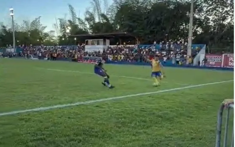 Com erro do árbitro, Gandu e Vera Cruz empatam sem gols na ida da semifinal da Copa Intervale