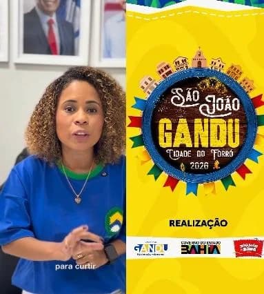 Prefeita Daiana Santana antecipa salários e injeta mais de R$ 8 milhões na economia de Gandu antes do São João