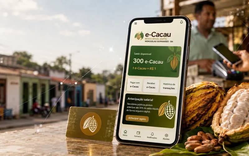 Prefeitura de Wenceslau Guimarães inova e autoriza antecipação de salário por meio da moeda digital e-Cacau