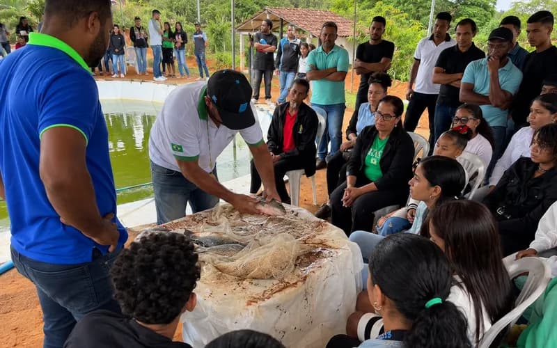 Prefeitura de Teolândia realiza Dia de Campo de Piscicultura e aproxima jovens de práticas sustentáveis no meio rural