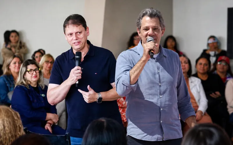 Tarcísio abre 18 pontos sobre Haddad em São Paulo e PT se preocupa com derrota humilhante