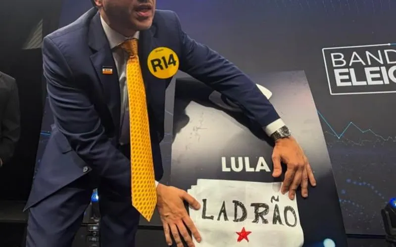 Candidato a presidente chama Lula de ladrão em rede nacional e desafia petista à processá-lo