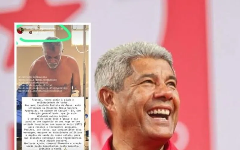 Aliado ao governador Jerônimo, vice-prefeito faz apelo nas redes sociais para conseguir regulação de idoso