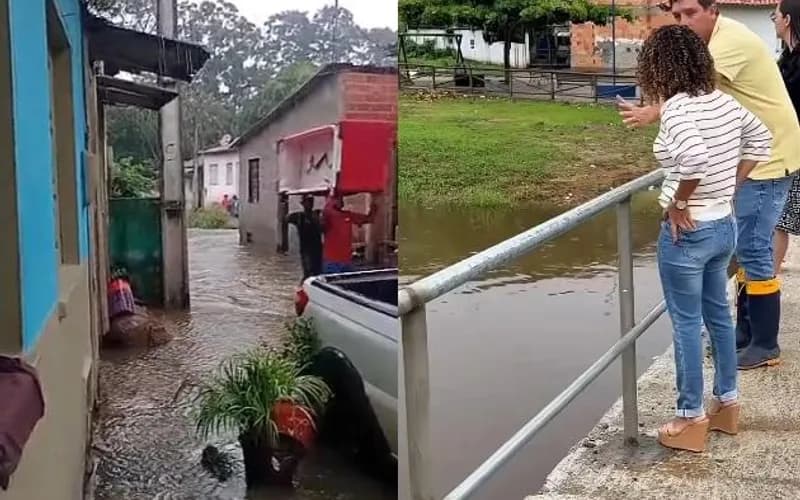 Chuvas em Gandu deixam 14 famílias desabrigadas e mobilizam ações preventivas da prefeitura