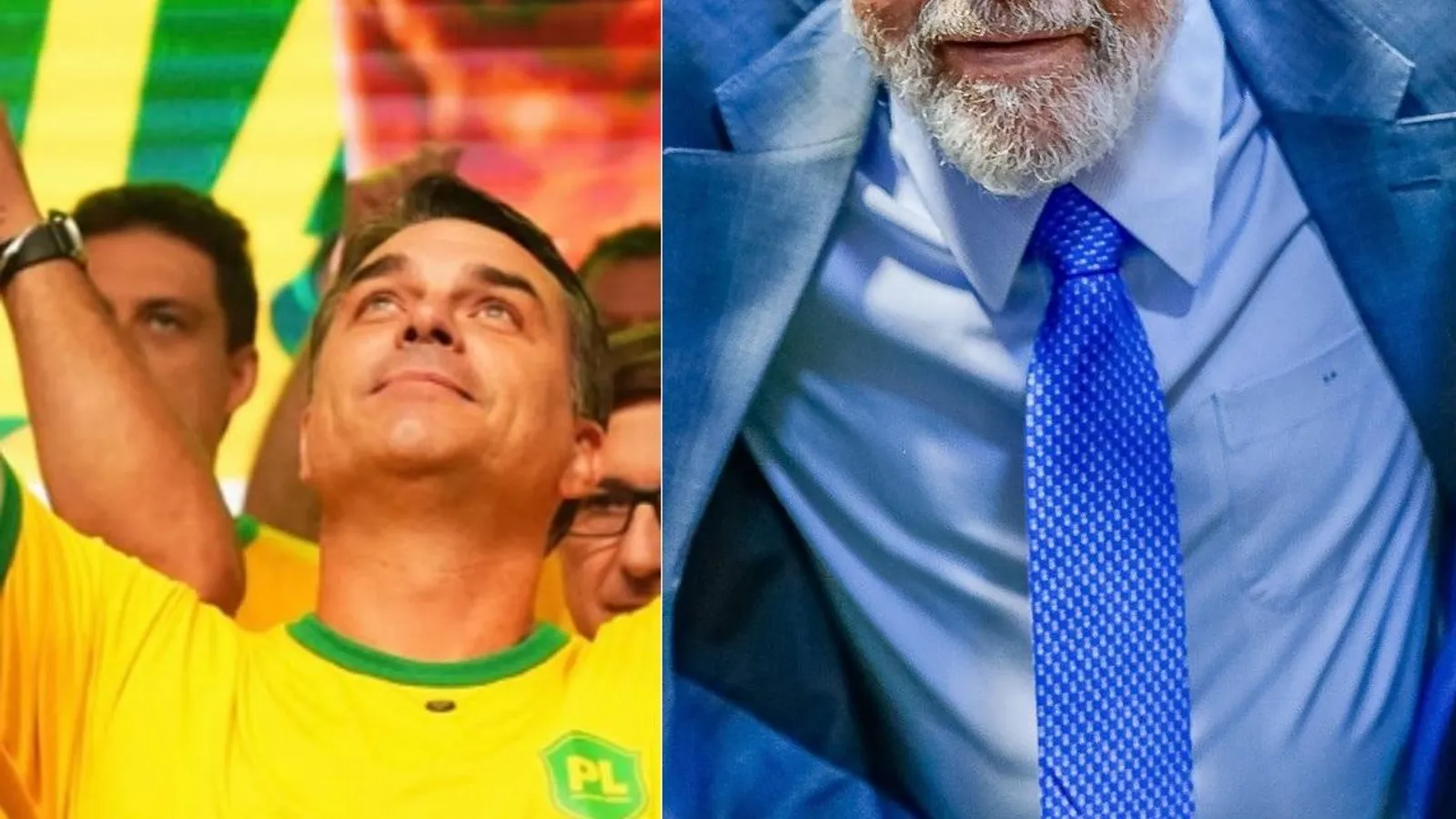 Flávio Bolsonaro diz que “está com Deus” e Lula “com o diabo”