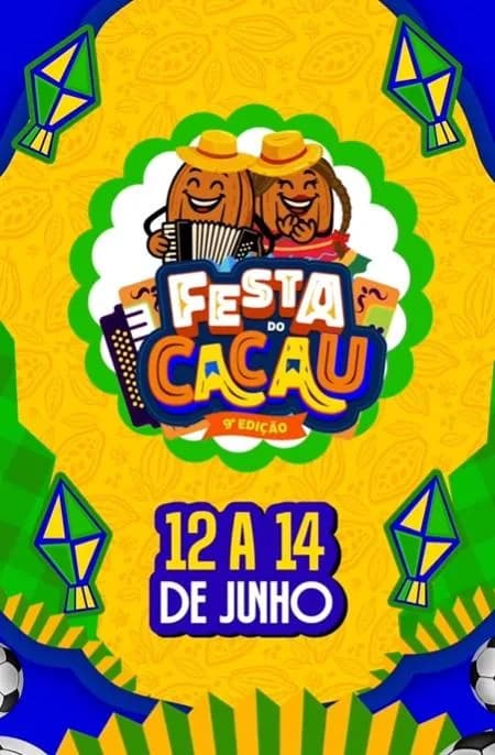 Maior cachê que artista local de Piraí do Norte receberá para se apresentar na Festa do Cacau é de R$ 3 mil reais