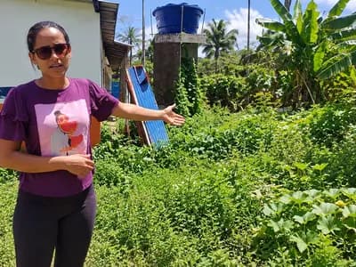 Mãe de aluno denuncia estado de abandono em área externa de escola municipal em Piraí do Norte