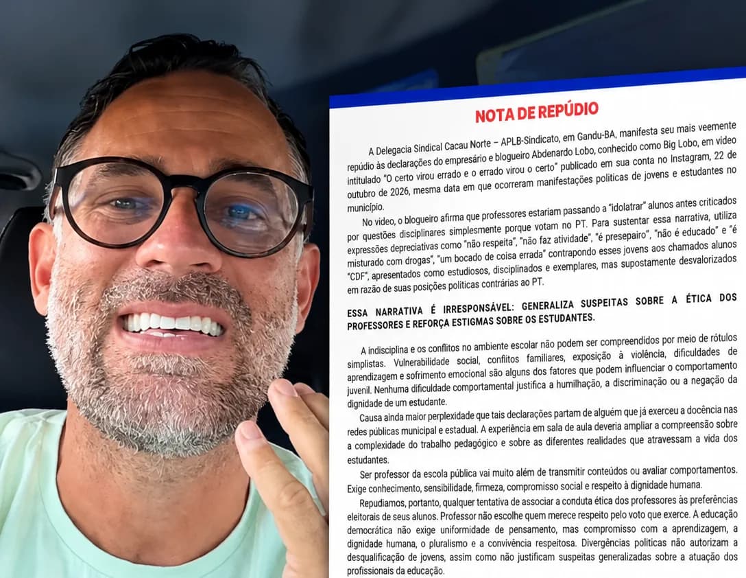 APLB emite nota de repúdio contra Big Lobo