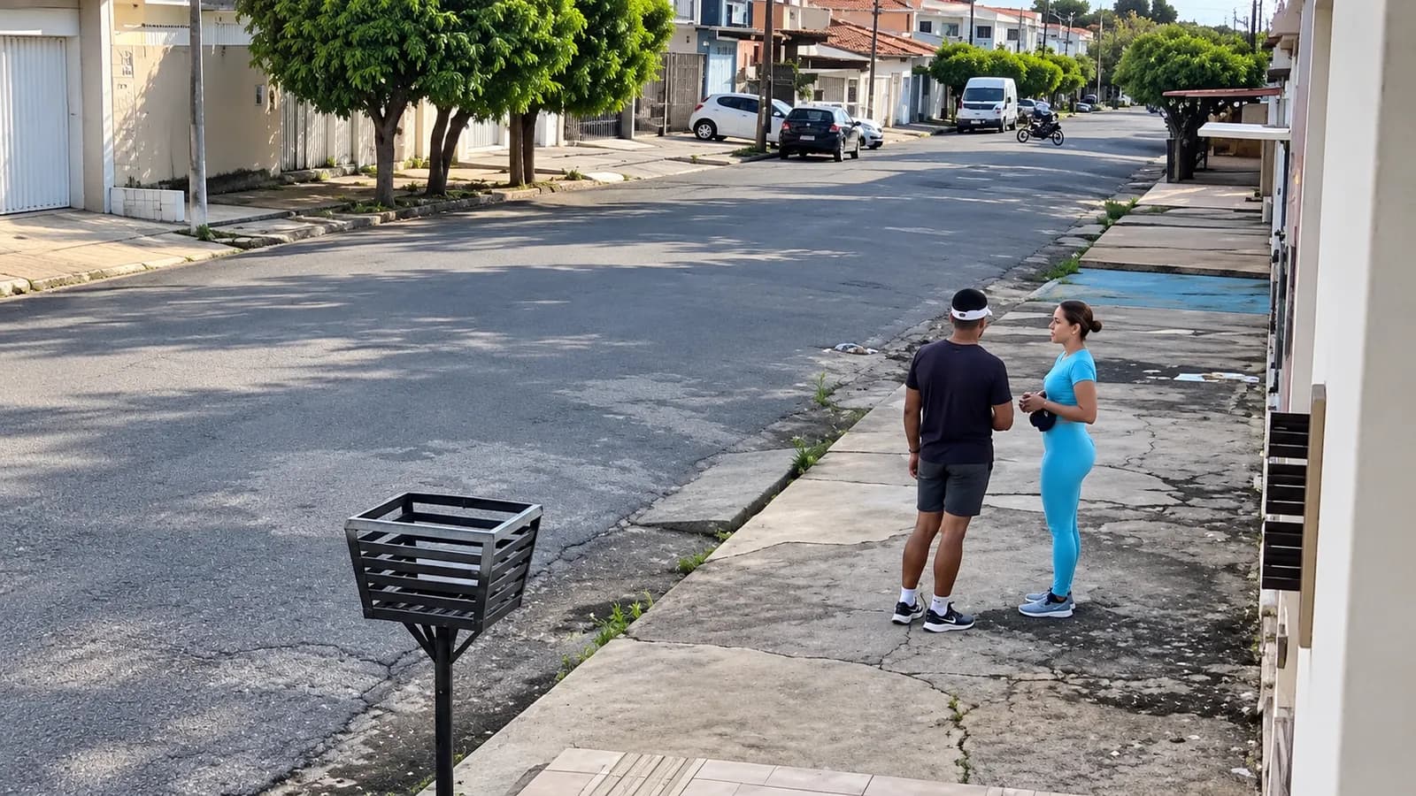 Homem é flgrado abordando vítima em rua de Barreiras