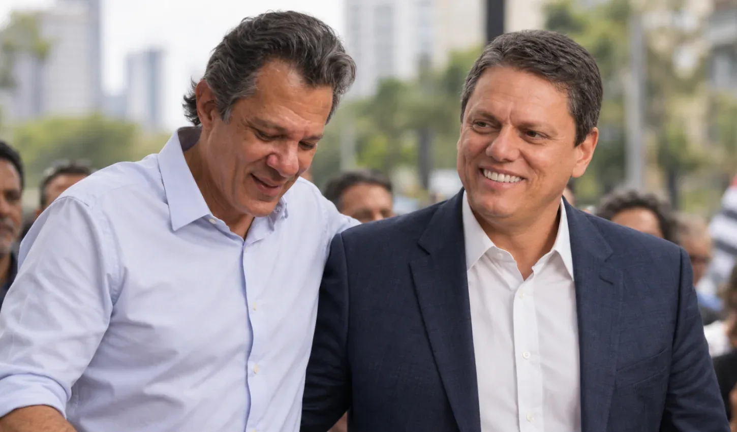 Tarcísio abre 20 pontos sobre Haddad e desenha derrota humilhante do petista no 1º turno, diz Datafolha