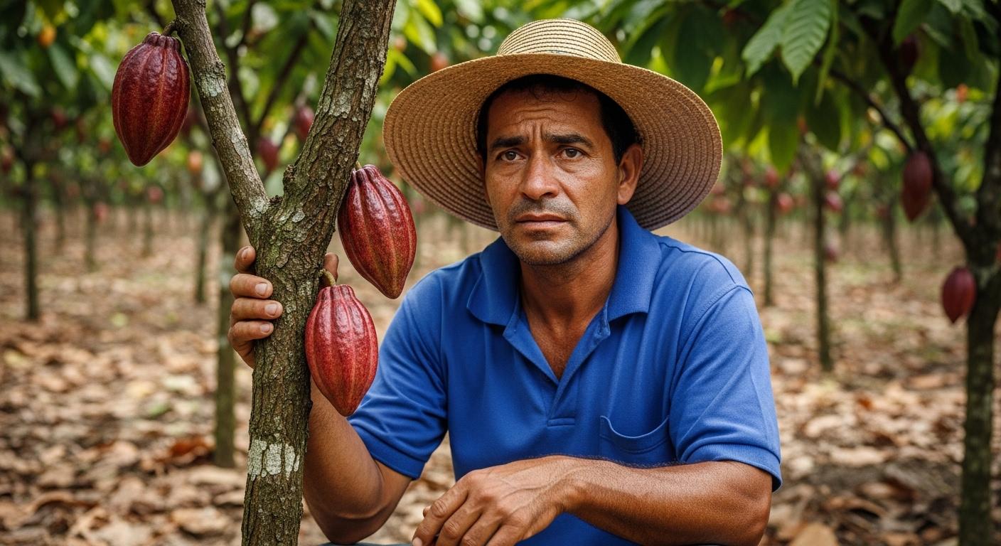 Cacau despenca mais de 70% em um ano na Bahia