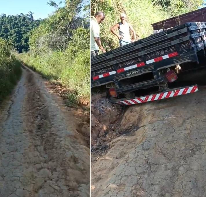 Estradas vicinais em estado crítico dificultam vida de produtores rurais em Itamari