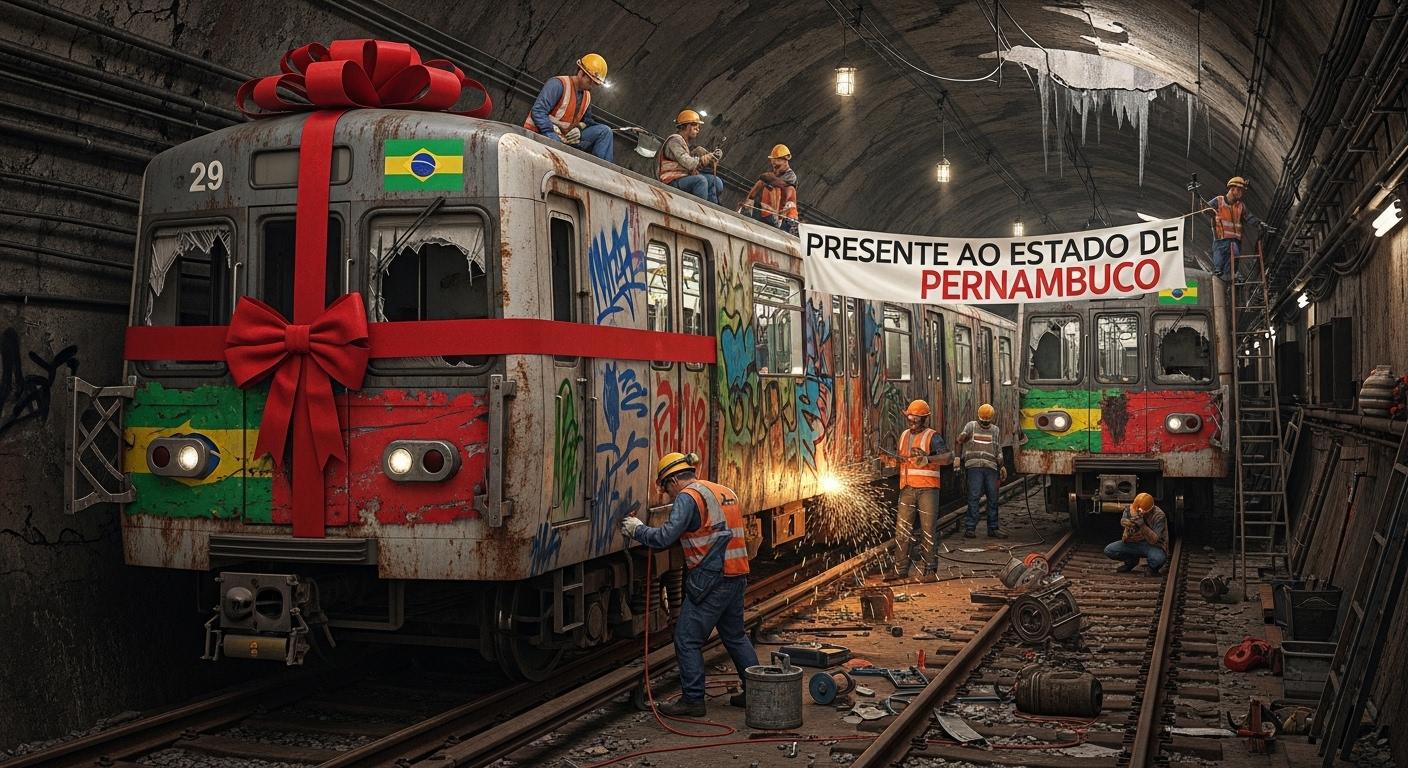 Governadora de Pernambuco vai gastar R$ 500 milhões com 11 trens usados de Belo Horizonte e Porto Alegre