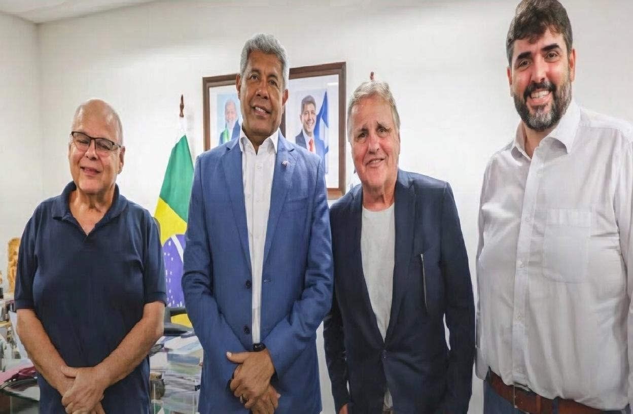 Jerônimo recebe Geddel no Palácio de Ondina e ouve que MDB não vai abrir mão da vaga de vice