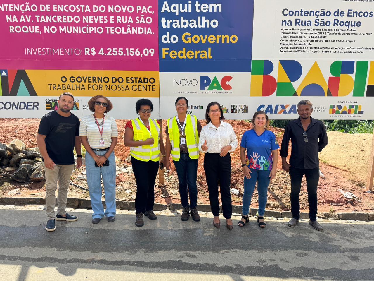 Prefeitura de Teolândia anuncia novos investimentos e início de obras de contenção de encostas pelo Novo PAC