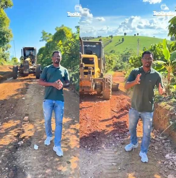 Prefeitura de Teolândia intensifica recuperação de estradas vicinais e reforça compromisso com a zona rural