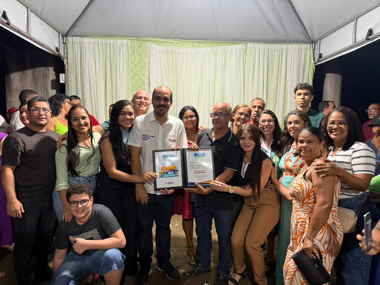 Prefeito Gabriel de Parísio retoma obra abandonada de creche há mais de uma década em Wenceslau Guimarães