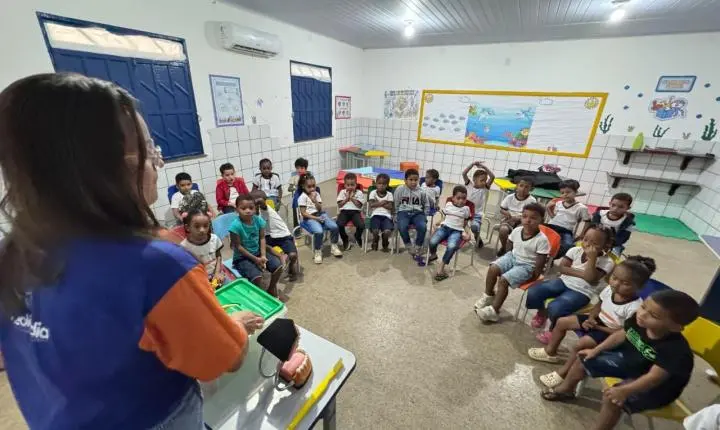 Prefeitura de Teolândia promove ação de saúde bucal para estudantes de Novolândia